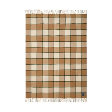 Checked Recycled Wool huopa 130x170 cm - Beige–vaalea beige–vihreä - Lexington