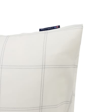 Checked tyynyliina puuvilla-lyocell 50x90 cm - Off white-dark blue - Lexington