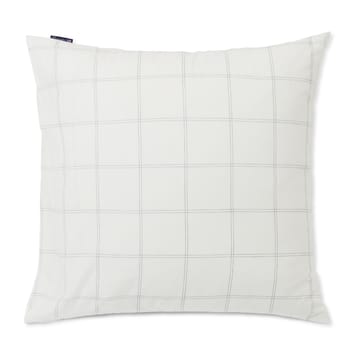 Checked tyynyliina puuvilla-lyocell 65x65 cm - Off white-dark blue - Lexington
