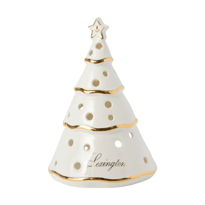 Christmas Tree tuikkulyhty - Valkokulta, 16,5 cm - Lexington