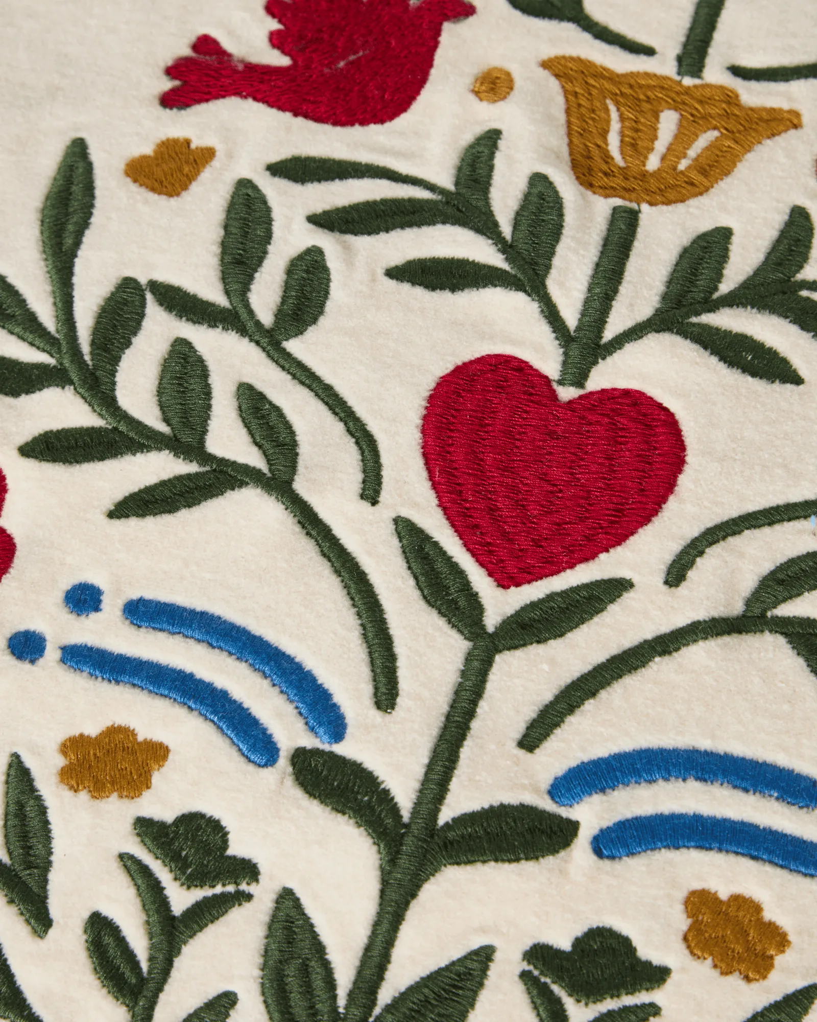 Christmas Tree velvet tyynynpäällinen, Light beige-multi, 50x50 cm Lexington