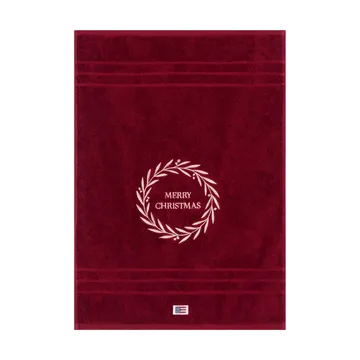 Christmas Wreath pyyhe - Wine, 50x70 cm - Lexington