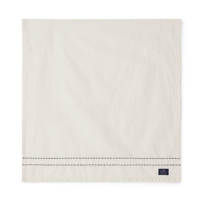 Cotton Linen -kangaslautasliina stitches 50 x 50 cm - Off white - Lexington