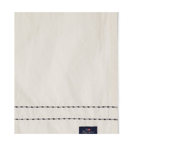 Cotton Linen -kangaslautasliina stitches 50 x 50 cm - Off white - Lexington