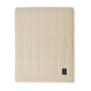 Cotton Velvet quilted -päiväpeitto 160 x 240 cm - Light beige - Lexington