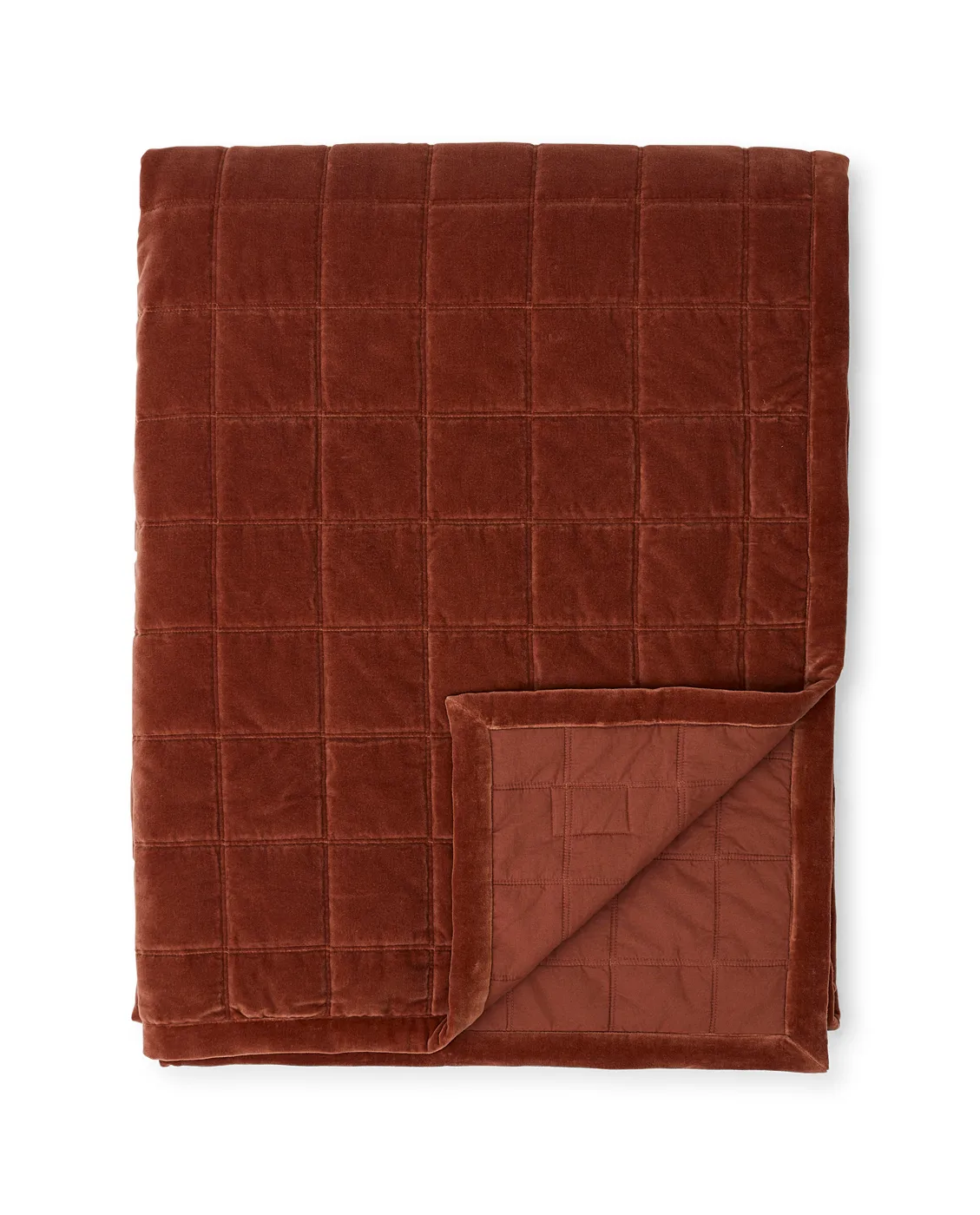 Cotton Velvet quilted -päiväpeitto 160 x 240 cm, Rustic Brown Lexington