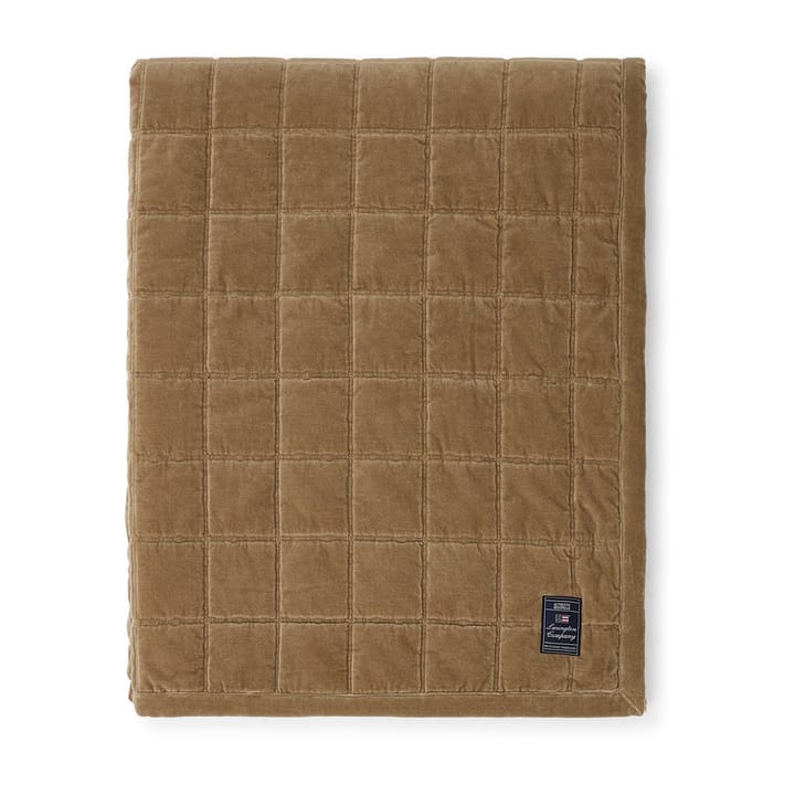 Cotton Velvet quilted -päiväpeitto 240 x 260 cm, Walnut Lexington