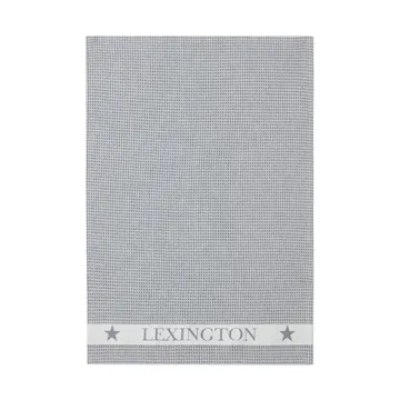Cotton Waffle -keittiöpyyhe 45 x 70 cm - Dark gray-white - Lexington