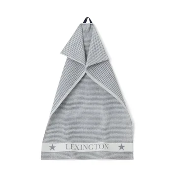 Cotton Waffle -keittiöpyyhe 45 x 70 cm - Dark gray-white - Lexington
