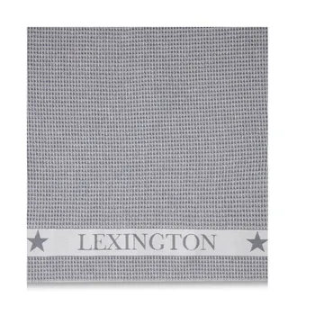 Cotton Waffle -keittiöpyyhe 45 x 70 cm - Dark gray-white - Lexington