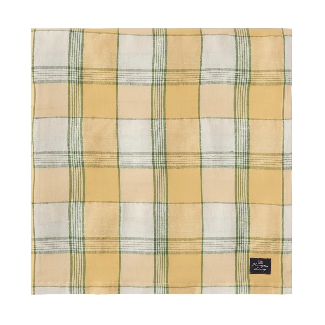 Easter Linen/Cotton pöytäliina 150x250 cm, Yellow-green Lexington