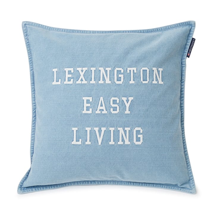 Easy Living Denim -tyynynpäällinen 50 x 50 cm - Denim blue-white - Lexington