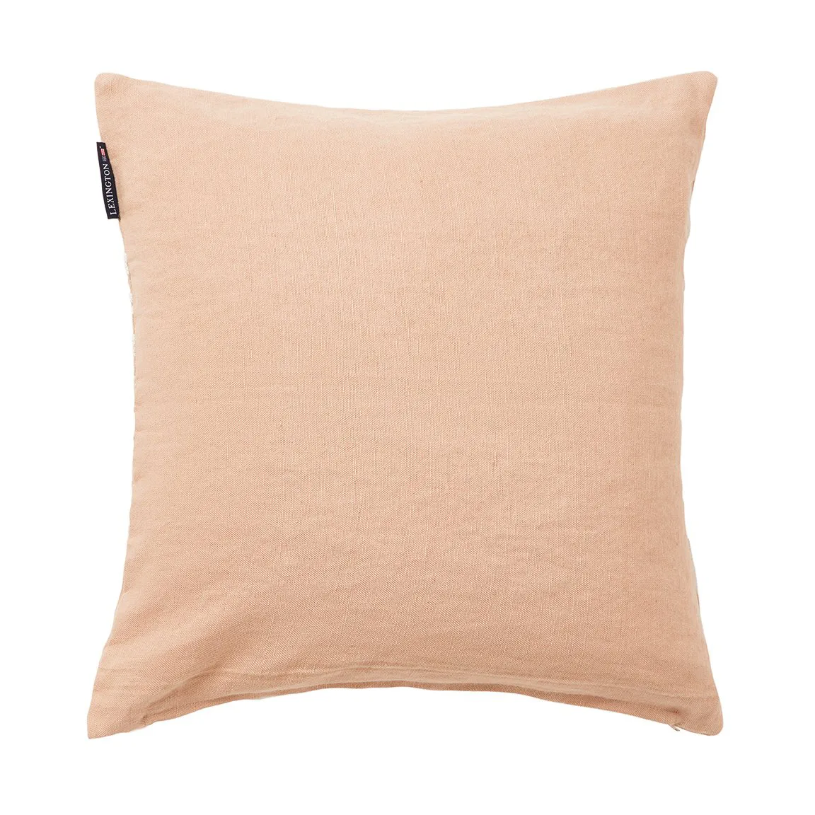 Emboidery Striped Linen/Cotton tyynynpäällinen 50x50 cm, Beige-white Lexington