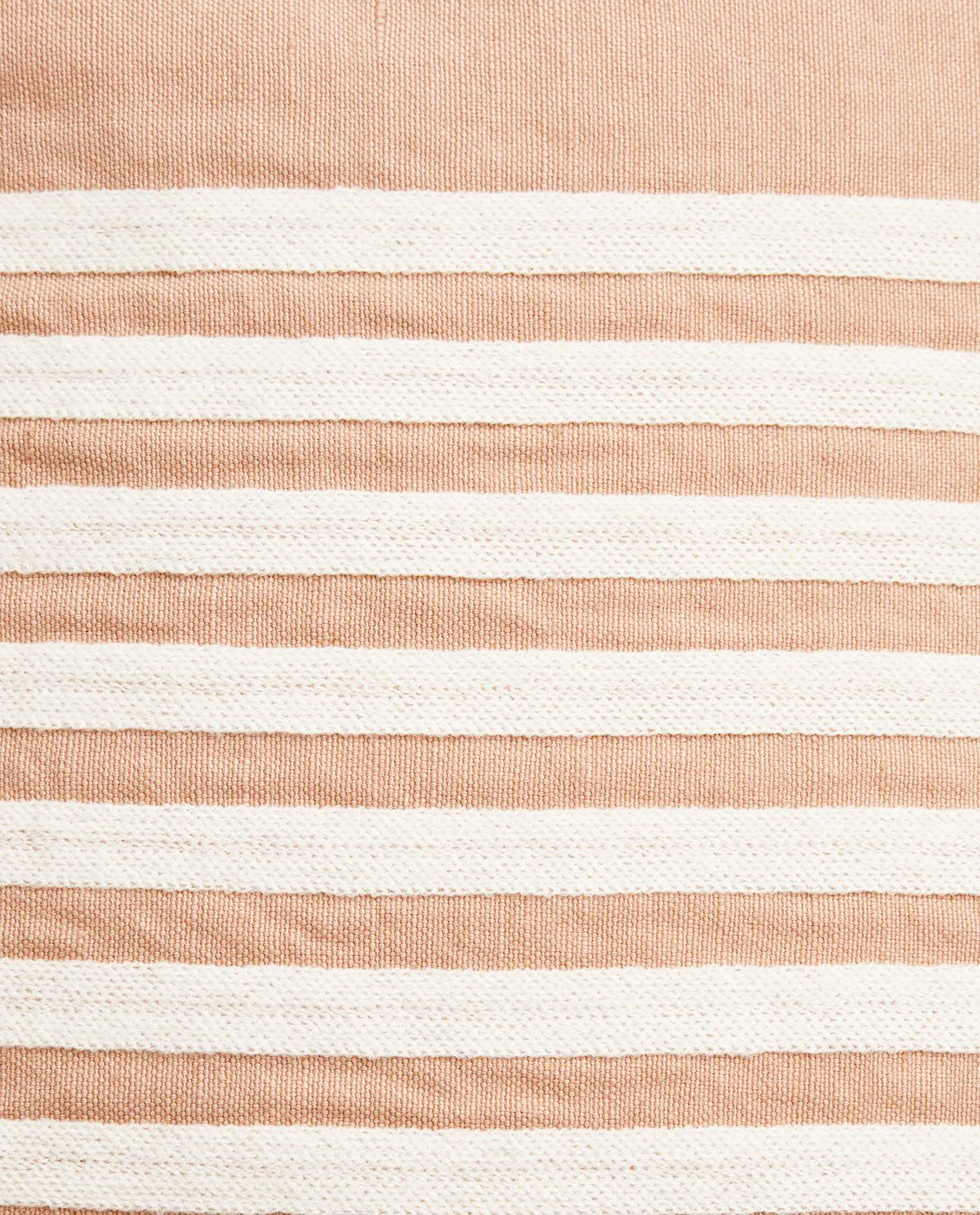 Emboidery Striped Linen/Cotton tyynynpäällinen 50x50 cm, Beige-white Lexington