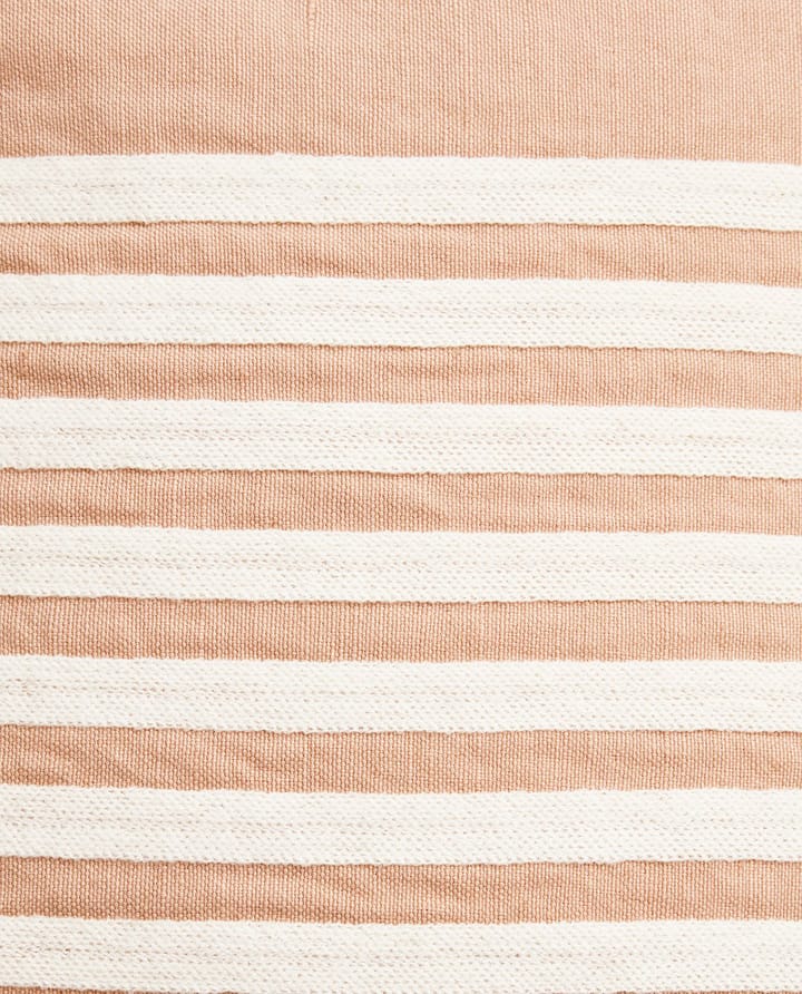Emboidery Striped Linen/Cotton tyynynpäällinen 50x50 cm, Beige-white Lexington