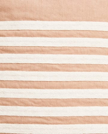 Emboidery Striped Linen/Cotton tyynynpäällinen 50x50 cm - Beige-white - Lexington