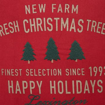 Farm Christmas Trees -tyynynpäällinen 50x50 cm - Punainen - Lexington