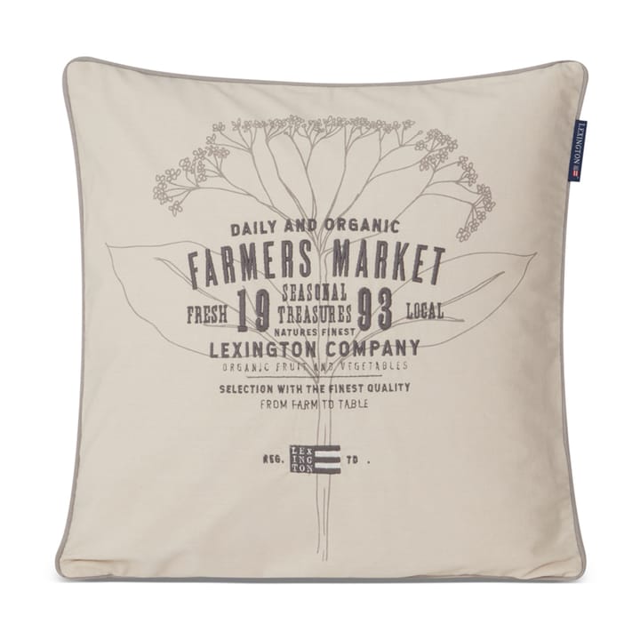 Farmers Market -tyynynpäällinen 50 x 50 cm - Beige - Lexington