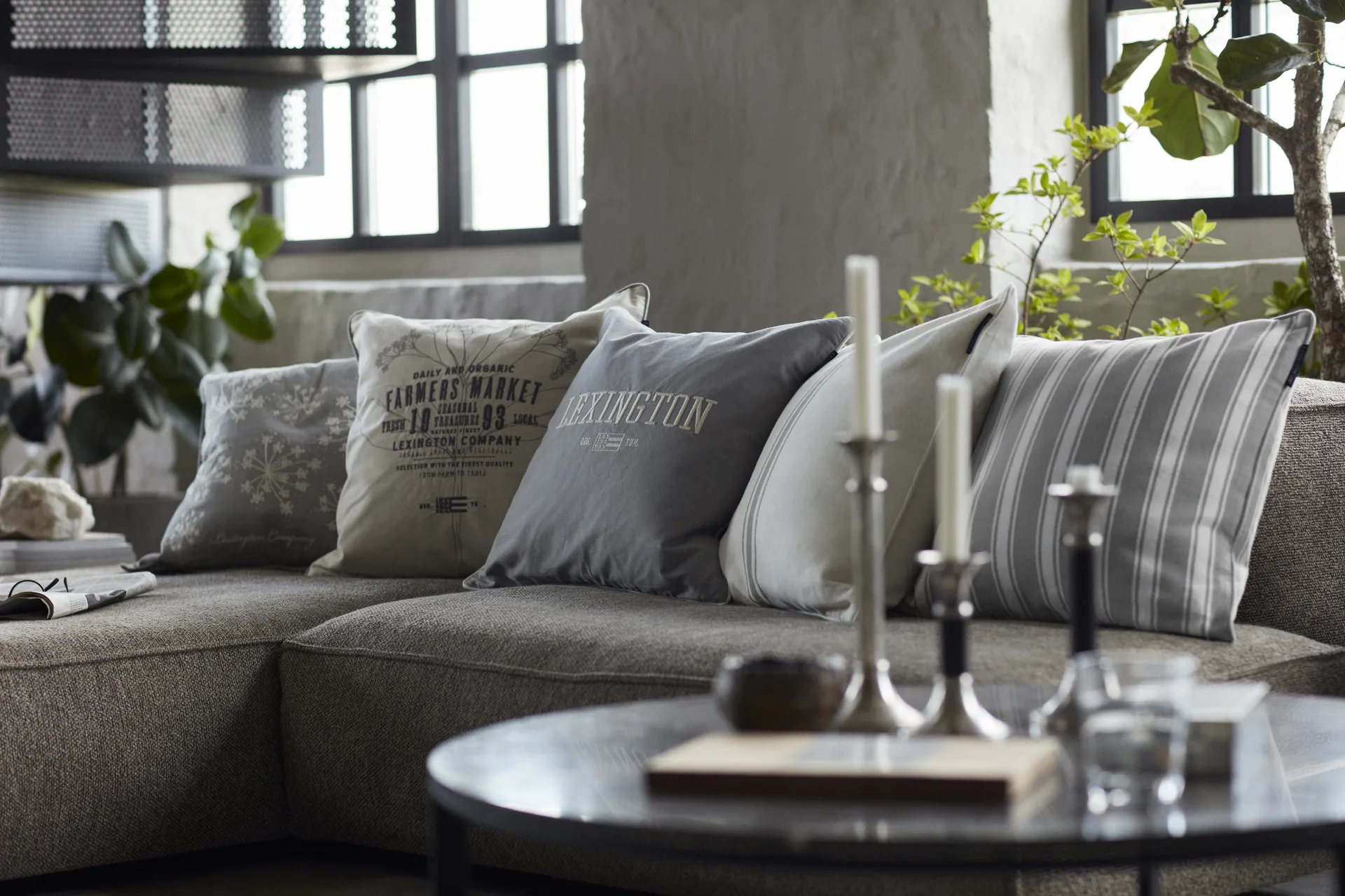 Farmers Market -tyynynpäällinen 50 x 50 cm, Beige Lexington