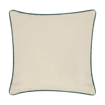 Flower Embroidered Wool Mix tyynyliina 50x50 cm - Vaalea beige-vihreä - Lexington