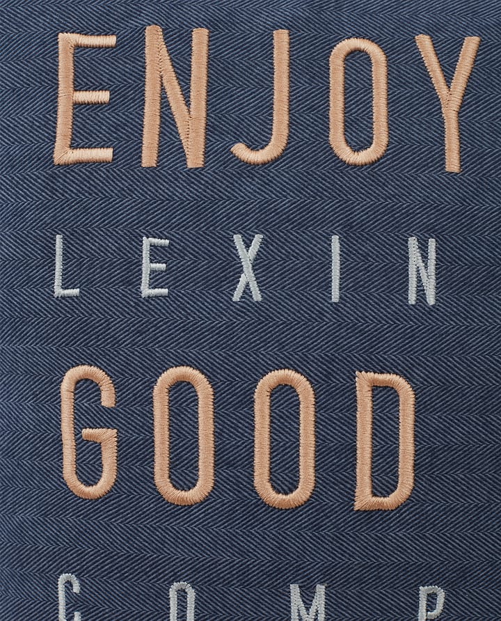 Good Life Herringbone Flannel tyynyliina 50x50 cm - Steel Blue - Lexington