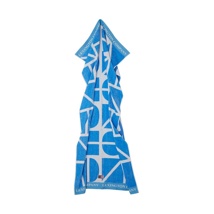 Graphic Cotton Velour -kylpypyyhe 100x180 cm, Blue Lexington