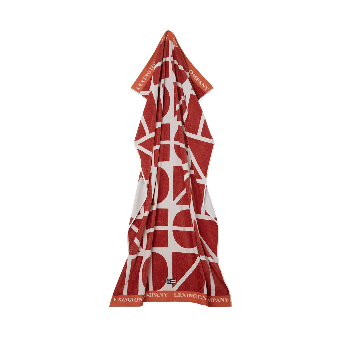 Graphic Cotton Velour -kylpypyyhe 100x180 cm, Coconut Lexington