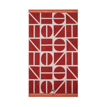 Graphic Cotton Velour -kylpypyyhe 100x180 cm - Coconut - Lexington