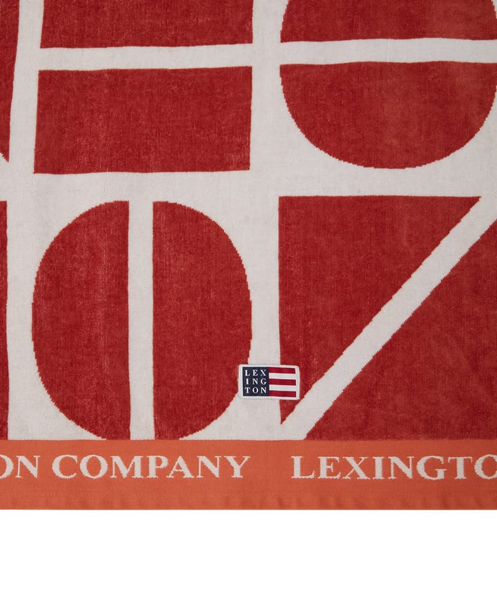 Graphic Cotton Velour -kylpypyyhe 100x180 cm - Coconut - Lexington