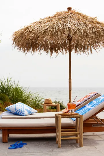 Graphic Cotton Velour -kylpypyyhe 100x180 cm - Coconut - Lexington