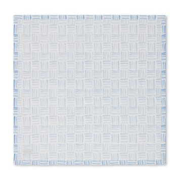 Graphic Printed Cotton -servetti 50x50 cm - Blue-White - Lexington