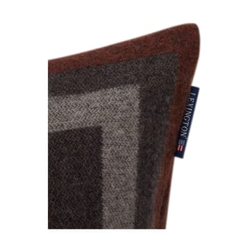 Graphic Recycled Wool -tyynynpäällinen 50 x 50 cm - Dark gray-white-brown - Lexington