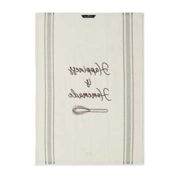 Hapiness Organic Cotton -keittiöpyyhe 50x70 cm - White-green - Lexington
