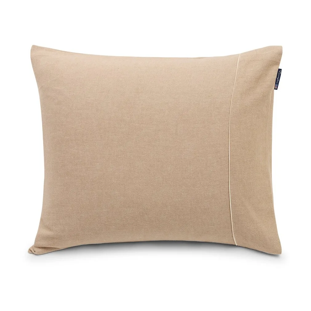 Herringbone Flanell tyynyliina 50x60 cm, Beige-off white Lexington