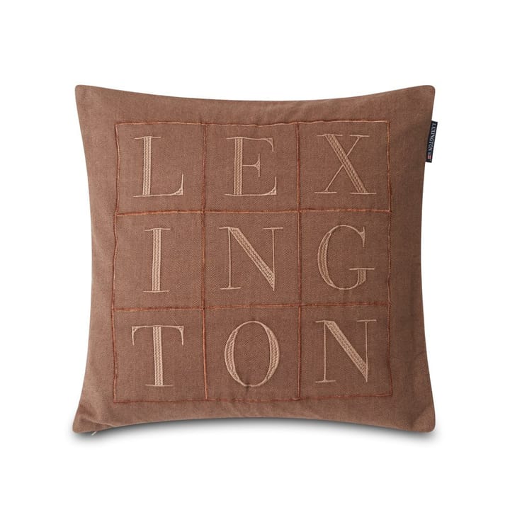 Herringbone tyynynpäällinen 50x50 cm - Ruskea - Lexington