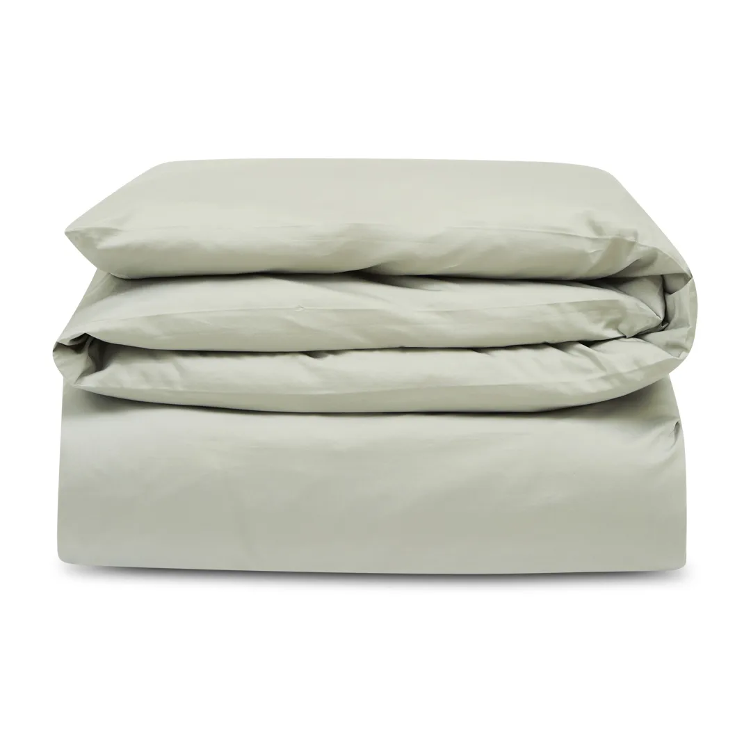 Hotel Cotton Sateen pussilakana 150x210 cm, Sage green Lexington