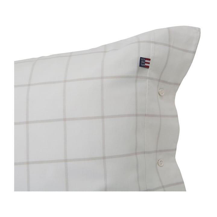 Hotel Light Flannel tyynyliina 50x60 cm, Valkoinen-Vaaleanbeige Lexington