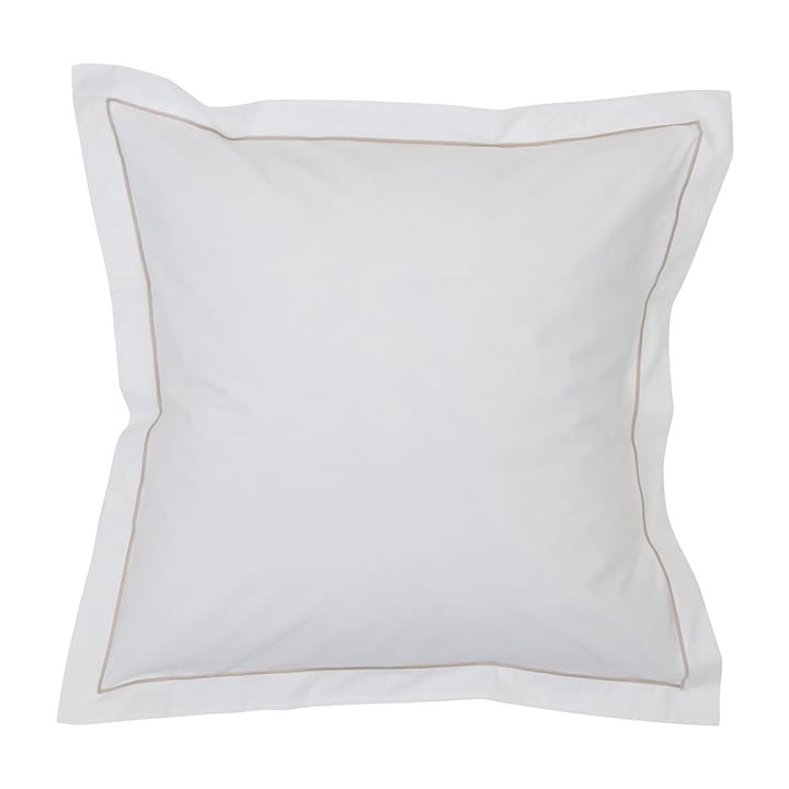 Hotel Percale tyynyliina 65x65 cm - Valkoinen-Vaaleanbeige - Lexington