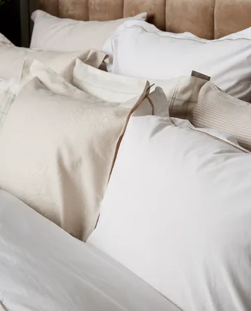 Hotel Sateen Jacquard tyynyliina 65x65 cm - Vaaleanbeige - Lexington