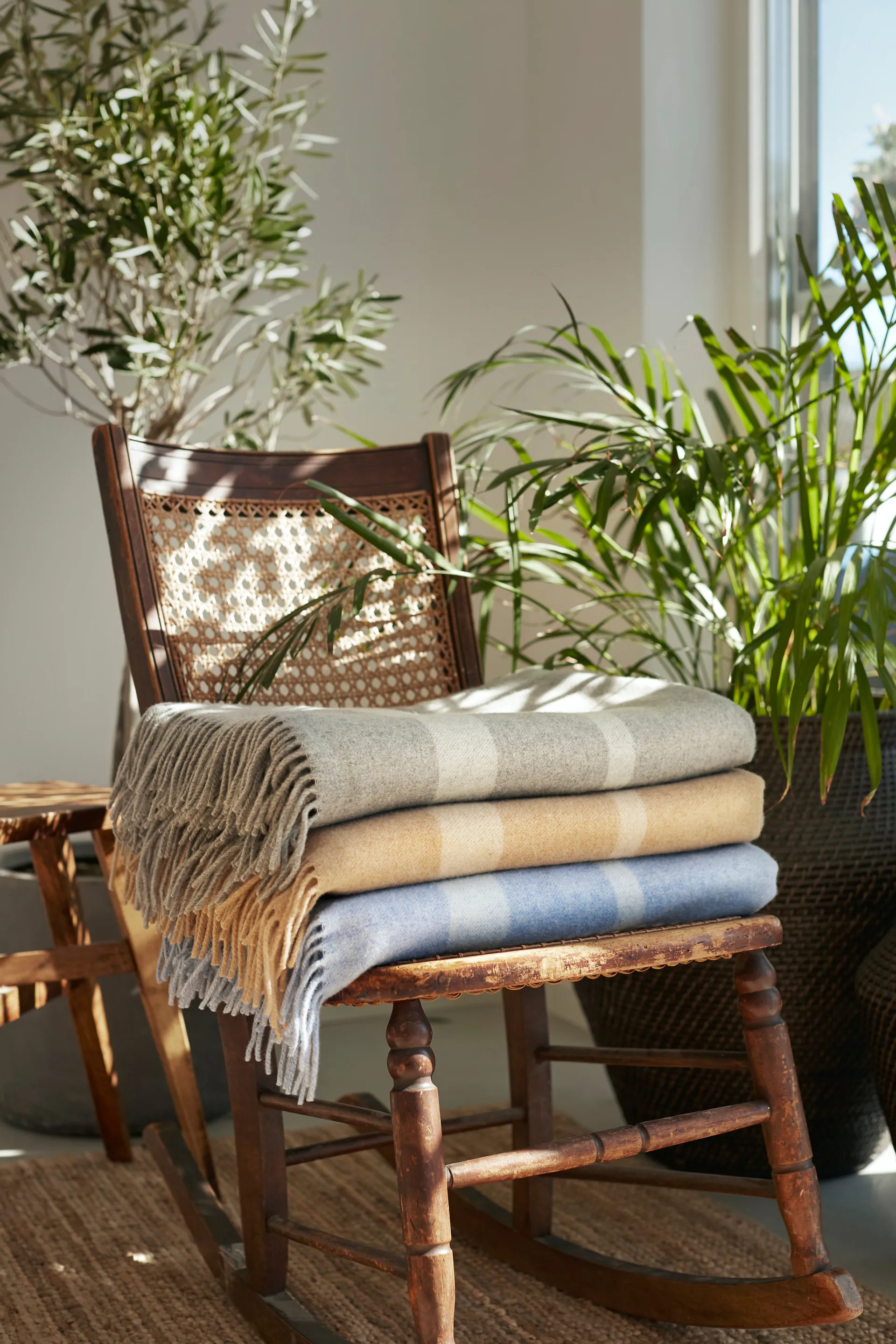 Hotel Wool villahuopa 130x170 cm, Harmaa-Valkoinen Lexington