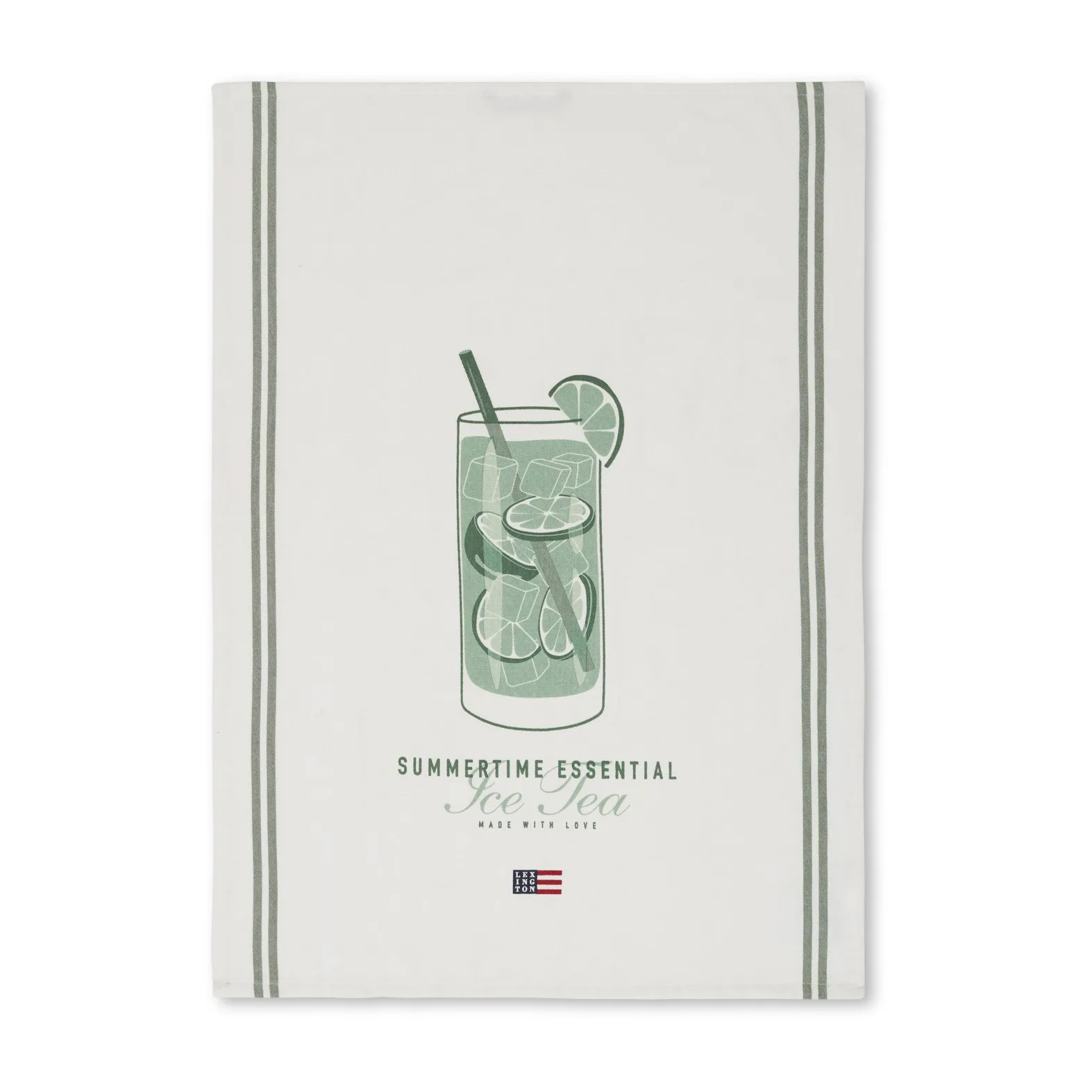 Ice Tea Organic Cotton Twill -keittiöpyyhe 50x70 cm, White Lexington