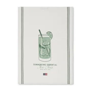 Ice Tea Organic Cotton Twill -keittiöpyyhe 50x70 cm - White - Lexington