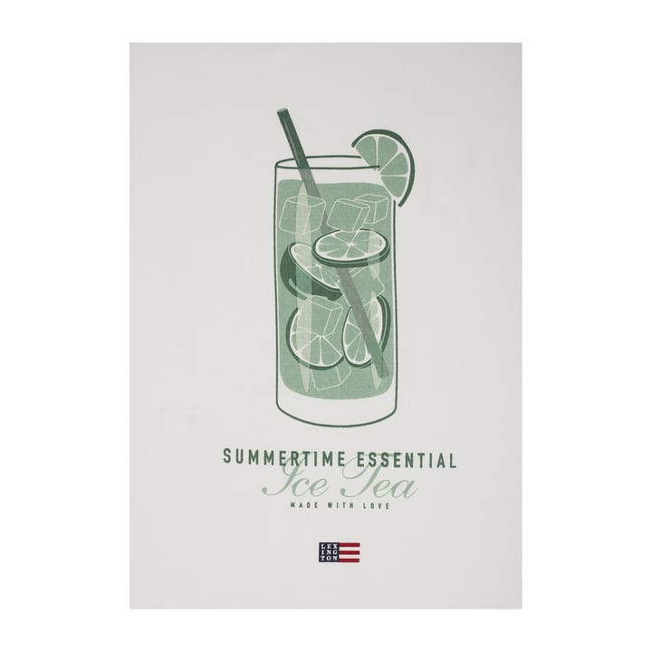 Ice Tea Organic Cotton Twill -keittiöpyyhe 50x70 cm, White Lexington