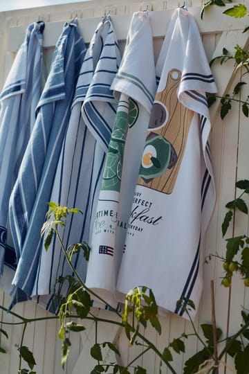 Ice Tea Organic Cotton Twill -keittiöpyyhe 50x70 cm - White - Lexington