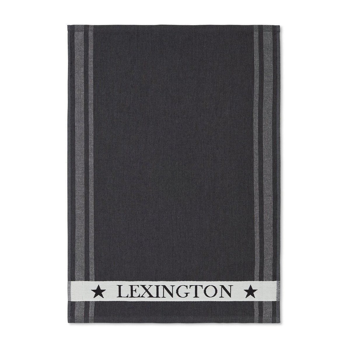 Lexington Icons Cotton Terry keittiöpyyhe 50×70 cm Dark gray-white