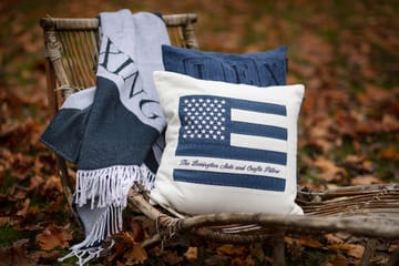 Icons Denim Logo tyynynpäällinen 50x50 cm - Denim blue - Lexington