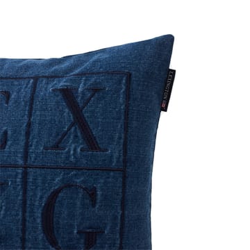 Icons Denim Logo tyynynpäällinen 50x50 cm - Denim blue - Lexington