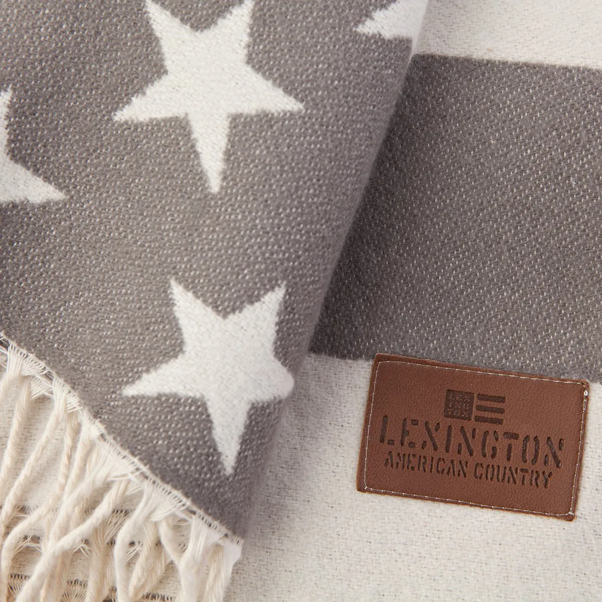 Icons Flag -viltti 130x170 cm, White-grey Lexington
