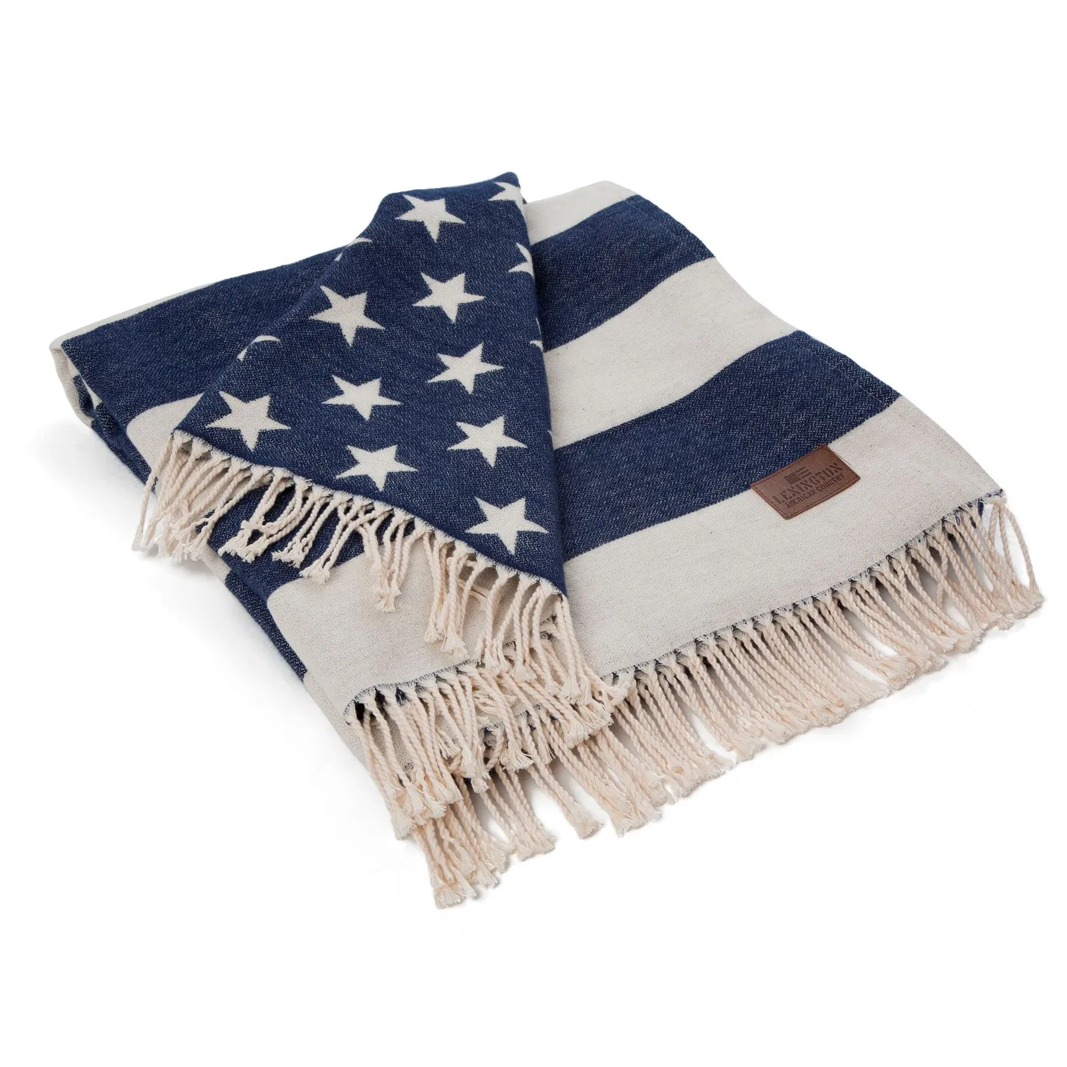 Icons Flag -viltti 130x170 cm, White-navy Lexington