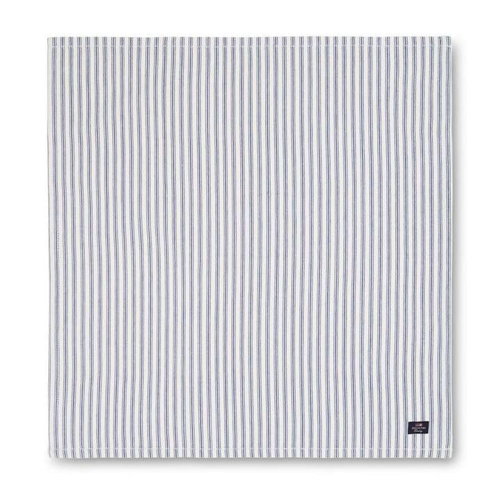 Icons Herringbone Striped -lautasliina 50 x 50 cm - Blue-white - Lexington